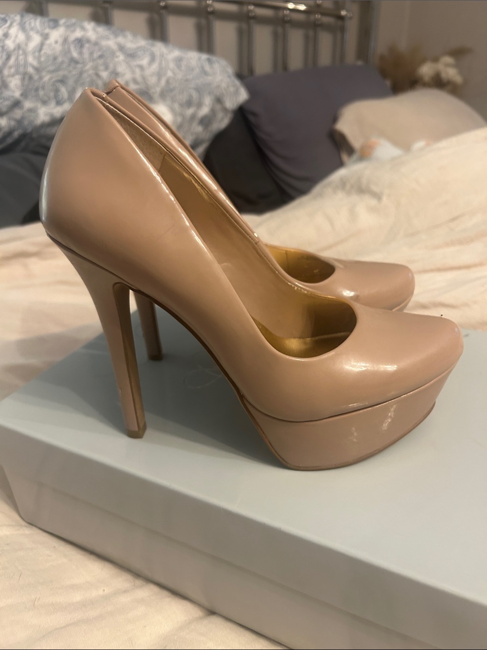 Jessica Simpson Waleo Nude Platform High Heel Pumps 6.5
